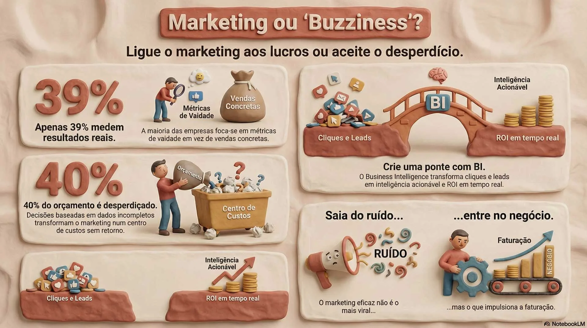 Marketing desligado do negócio não é business. É buzziness.